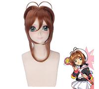 Anime Cardcaptor Sakura Kinomoto Perruque Cosplay Costume Carte Captor Sakura Femmes Cheveux Halloween Fête Perruques Pl-238-1