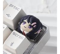 Anime Cartoon Keycaps Mai Keycap for Mechanical Keycaps Anime Figure Mai Keycaps Résine Gaming Keycap Keyboard Accessoires Cadeaux