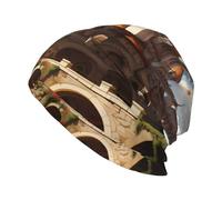 Anime Castle Sky Chapeaux tricotés imprimés pour adulte Convient pour l'automne et l'hiver, le ski, la randonnée