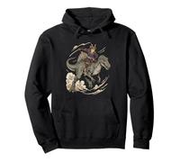 Animé, Chat, samouraï, drôle, Cheval, Dinosaure, spinosaure Sweat à Capuche