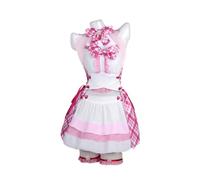 Anime Chocola Vanilla Costume de soubrette chat Cosplay complet | Costume de costumade pour femme, rose et bleu, pour fête d'anime, Halloween