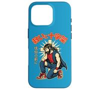 Anime Chrétien Jésus Japonais Manga Salvation & Croix Bleu Coque pour iPhone 16 Pro