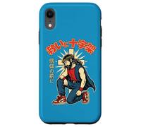 Anime Chrétien Jésus Japonais Manga Salvation & Croix Bleu Coque pour iPhone XR
