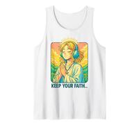 Anime Chrétien Lo-FI Manga Esthétique Prière Keep Your Faith Débardeur