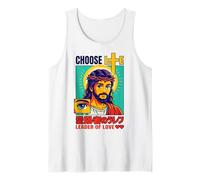 Anime chrétien Mignon Kawaii Jésus Choisissez la Vie Leader of Love Débardeur