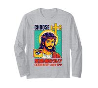 Anime chrétien Mignon Kawaii Jésus Choisissez la Vie Leader of Love Manche Longue