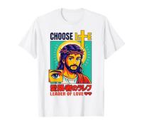 Anime chrétien Mignon Kawaii Jésus Choisissez la Vie Leader of Love T-Shirt