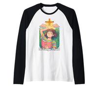 Anime chrétien - No Longer Afraid Kawaii Bible Jésus Croix Manche Raglan