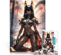 Anime Cléopâtre Tropical Puzzle Adulte 1000 pièces Jouet éducatif intellectuel décompressant Interaction Parent-Enfant 38x26cm