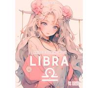 Anime Coloring Book: Zodiac Libra: Manga Art & Anime Enthusiasts Stress Relief Adult Coloring