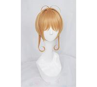 Anime Coser Wig Cosplay Carte de perruque Captor Sakura Shinomoto Akiho Brown Curly Cosplay Party Fashion Anime Costume Human Perruques Synthétique Cheveux Synthétiques Fibre résistante à la chaleur