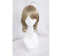 Anime Coser Wig Cosplay Carte de perruque Captor Sakura Shinomoto Akiho Brown Curly Cosplay Party Fashion Anime Costume Human Perruques Synthétique Cheveux Synthétiques Fibre résistante à la chaleur