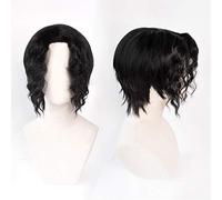 Anime Coser Wig Demon Demon Slayer: KIMETSU No Yaiba Kibutsuji Muzan Black Wavy Styled Femme Cosplay Partie Fashion Anime Costume humain Plein Perruques Synthétiques Cheveux Synthétiques Fibre résista