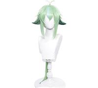 Anime Coser Wig Genshin Impact Cosplay Perruques de Cosplay SUCROSE GRADIENT GREEN 85CM LONG DROITE RESISTANT HEURS SYNTHETIC HEILS HAPS HALLOWERN Carnaval Party + Perruque Cap ( Pattern : Sucrose )