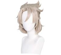 Anime Coser Wig Genshin Impact Cosplay Perruques de Cosplay SUCROSE GRADIENT GREEN 85CM LONG DROITE RESISTANT HEURS SYNTHETIC HEILS HAPS HALLOWERN Carnaval Party + Perruque Cap ( Pattern : Albedo )