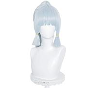 Anime Coser Wig Genshin Impact Cosplay Perruques de Cosplay SUCROSE GRADIENT GREEN 85CM LONG DROITE RESISTANT HEURS SYNTHETIC HEILS HAPS HALLOWERN Carnaval Party + Perruque Cap ( Pattern : Linghua )