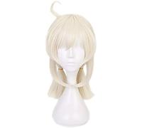 Anime Coser Wig Genshin Impact Perruque Cosplay Perruques Xiao Perruques Bleu Gradient Dharma Protector Yecha Synthétique Hair Halloween Partie de Noël + Perruque Gratuite (Xiao) ( Pattern : Klee )