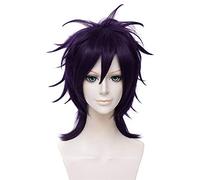 Anime Coser Wig Jojo' s Bizarre Adventure Narancia Ghirga Purple Black Styled Femme Cosplay Partie Fashion Anime Costume humain Perruques Synthétique Cheveux Synthétiques Fibre résistante à la chaleur