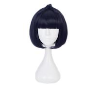 Anime Coser Wig Perruque Anime Cosplay, JoJo's Bizarre Adventure Wig, Bruno Bucciarati Wig, Bangs Braid Short Hair with Free Wig Cap, for Halloween, Party, Carnival, Nightlife, Concerts, Weddings