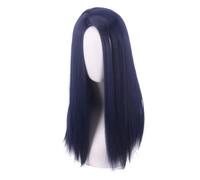 Anime Coser Wig Perruque Cosplay Anime, League LOL Caitlyn Kiramman Perruque, Cheveux Synthétiques Résistants à la Chaleur Cheveux Longs Raides Bleu Violet, for Halloween, Fête, Carnaval, Vie Nocturne