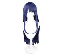 Anime Coser Wig Perruque de cosplay Anime, perruque Honjo Yuri d'invasion haute, cheveux longs noirs fille cos perruque cheveux résistants à la chaleur + bonnet de perruque, for Halloween, fête, carna