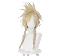Anime Cosplay Claude FF7 Cloud Strife Perruque, Cheveux Tressés Blond Pour La Fête Perruques Cosplay Halloween Quotidiennes