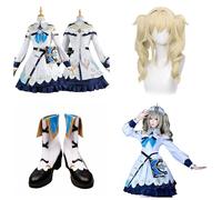 Anime Cosplay Costume For Barbaraa Genshin,Women Men Uniform With Accessories,Cosplay Replica Prop Wig Shoes Full Set, Halloween Carnival Party Suit