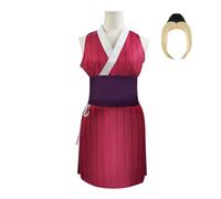 Anime Cosplay Costume for Makio Kimono Dress Outfit Halloween Carnival Uniform Suit With Wig for Men Women