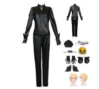 Anime Cosplay Costumes MIRACULOUS LADYBUG Ladybug And Cat Noir Cosplay Complet Perruque Costume - Adulte, Halloween Carnaval PARTY DRESS UP Set