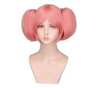 Anime Cosplay Kaname Madoka Perruques Puella Magi Madoka Magica Perruques Longues Noir Résistant À La Chaleur Cheveux Jeu de Rôle Partie Halloween Perruque perruque Cap
