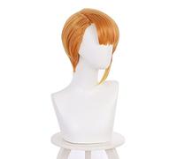 Anime Cosplay Perruque Anime Visible Fille Cosplay Lily Chuanhua Orange Gradient Anime Cosplay Perruque Cheveux Synthétiques Résistant à la Chaleur Halloween Fête