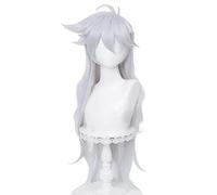 Anime Cosplay Perruque Genshin Rasoir Gris Synthétique Longue Droite Résistant à la Chaleur Anime Cosplay Perruques synthétiques résistantes à la chaleur Halloween