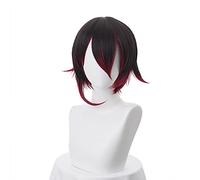 Anime cosplay perruque mode anime rwby red pendant ruby rose short wig cosplay costume femme hommes coiffure synthétique Halloween Party Wigs