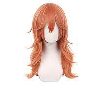 Anime Cosplay Perruque pour Chainsaw Man Angel Devil Cosplay perruque cheveux longs bouclés avec frange pour femmes et filles + capuche gratuite