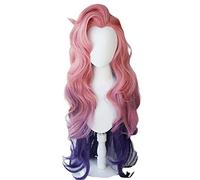 Anime Cosplay Perruque pour LOL KDA Rôle Costume Perruques Résistant À La Chaleur Synthétique Cheveux Carnaval Halloween (Seraphine perruque)