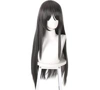 Anime Cosplay Perruque Roman Sakurajima Mai Cosplay Perruques Headwear Cascal Rêve Pas de Bunny Girl Senpai Cheveux Synthétiques Longs Droits Gris