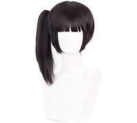 Anime Cosplay Perruques Demon Slayer Tsuyuri Kanawo Unilatéral Ponye de Queue Courte Perruque Cosplay Party Wigs + Perruque Cap