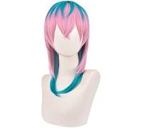 Anime Cosplay Rindo Haitani Cosplay Wig Pink Mixed Blue Heat Resistant Synthetic Party Hair + Wig Cap