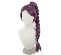 Anime Cosplay Wig,Fire Emblem Three Houses Petra Wig,Purple Long Braid Wig,with Free Wig Cap,for Christmas Carnival Party Halloween Cosplay Wig OneSize AS Show