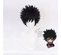Anime Dabi Cosplay Perruque courte noire Boku no Hero Academia résistante à la chaleur + bonnet de perruque pour homme