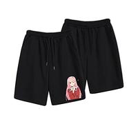 Anime Darling in The Franxx Short de Jogging Baggy Sweat pour Short d'été Confortable Darling in The Franxx Zero Two Short Jogging décontracté avec Taille élastiquée Short avec Cordon de Serrage