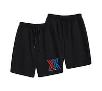 Anime Darling in The Franxx Short de Jogging Baggy Sweat pour Short d'été Confortable Darling in The Franxx Zero Two Short Jogging décontracté avec Taille élastiquée Short avec Cordon de Serrage