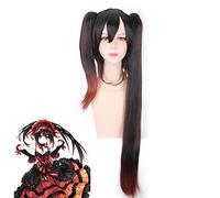 Anime DATE un cauchemar en direct Tokisaki Kurumi longue perruque Cosplay Costume femmes cheveux synthétiques Halloween fête perruques