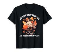Anime d'automne Kawaii Autumn If Sweater Bigger Than My Plans T-Shirt