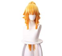 Anime démon Slayer Kimetsu no Yaiba Agatsuma Zenitsu femmes queue de cheval longue perruque Cosplay Costume résistant à la chaleur synthétique cheveux perruques COS-487CA
