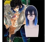 Anime Démon Slayer Kimetsu No Yaiba Cosplay Perruques Hashibira Inosuke Cosplay Perruque Synthétique Perruque Cheveux Halloween Fête Lame De Démon