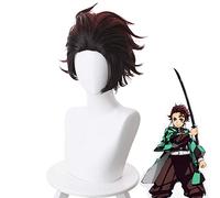 Anime démon Slayer Kimetsu No Yaiba Kamado Tanjirou courte perruque Cosplay Costume hommes résistant à la chaleur synthétique cheveux perruques MZ-1374