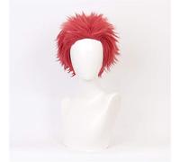 Anime démon Slayer Kimetsu no Yaiba Komaji Akaza perruque Cosplay Costume rouge court résistant à la chaleur synthétique cheveux hommes femmes perruques