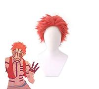 Anime démon Slayer Kimetsu no Yaiba Komaji Akaza perruque courte Cosplay Costume résistant à la chaleur perruques de cheveux synthétiques