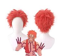 Anime démon Slayer Kimetsu no Yaiba Komaji Akaza rouge perruque courte Cosplay Costume résistant à la chaleur cheveux synthétiques hommes femmes perruques MZ-1451